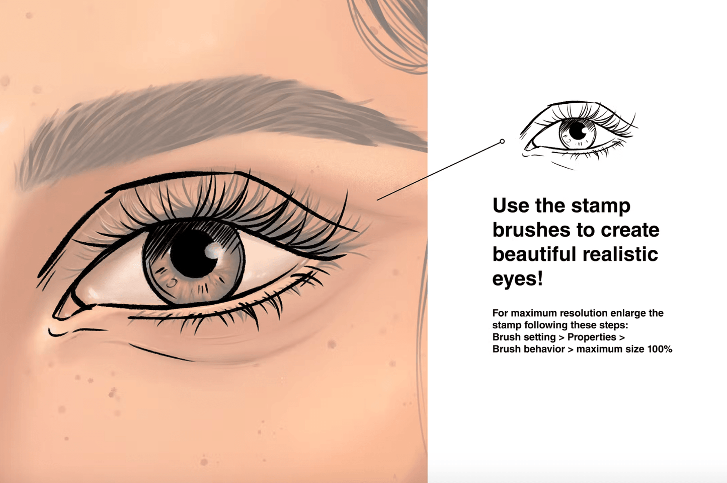 586 10 Eyes Stamps Procreate - whaledesign