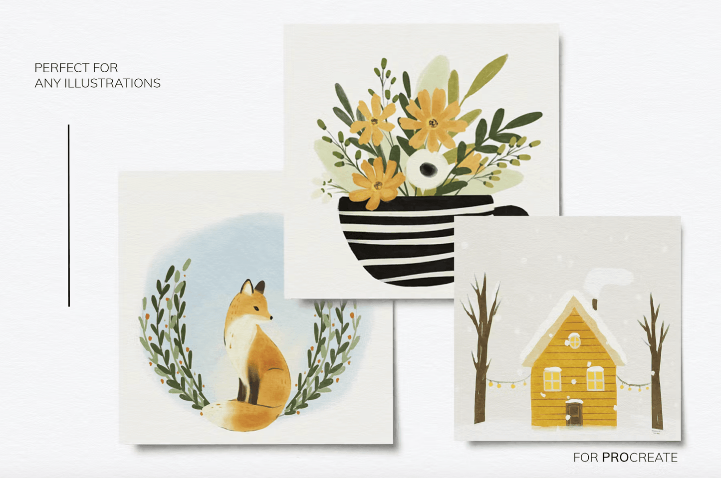 610 Procreate Gouache Brush set - whaledesign