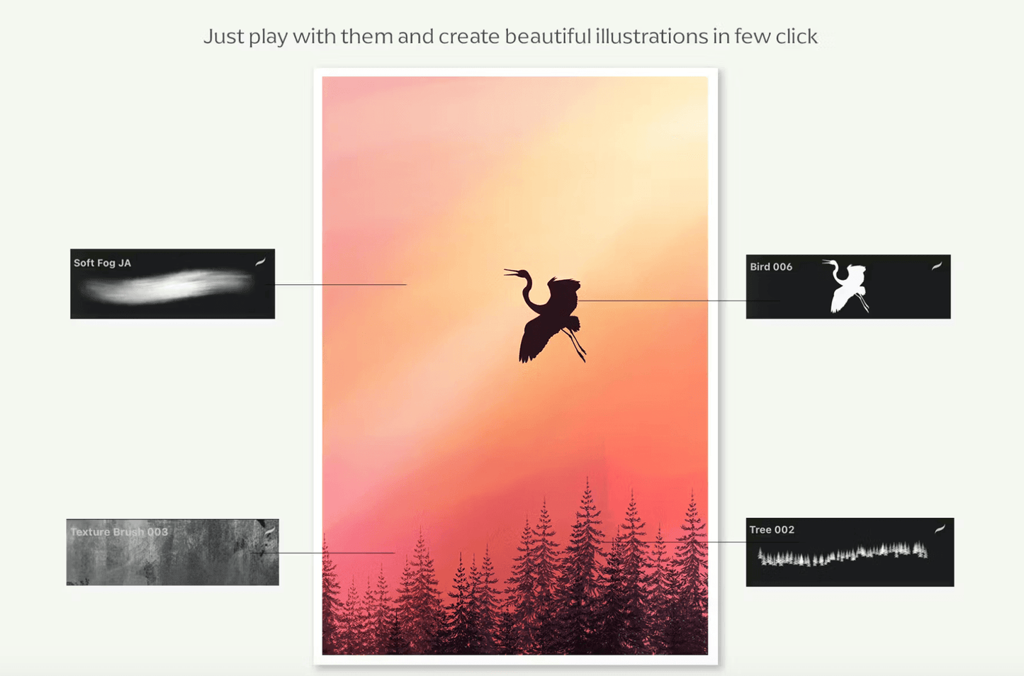 611 Procreate Foliage brushes - whaledesign