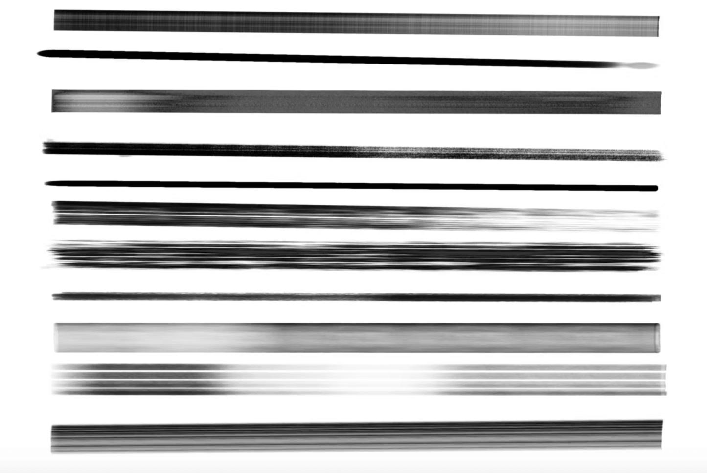 613 10 Dry Marker Brushes Procreate - whaledesign