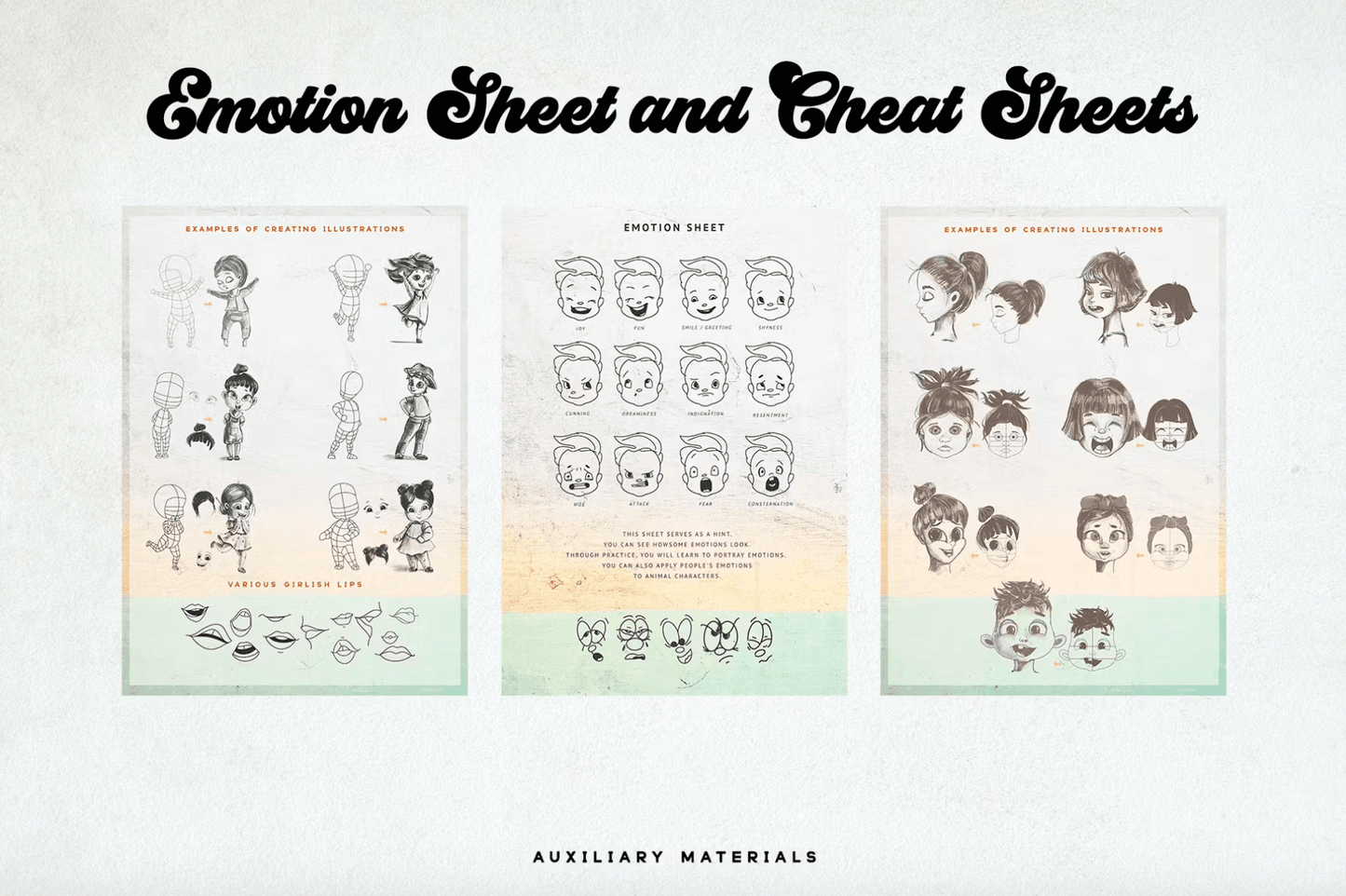 616 Cute Kids Grids for Procreate - whaledesign