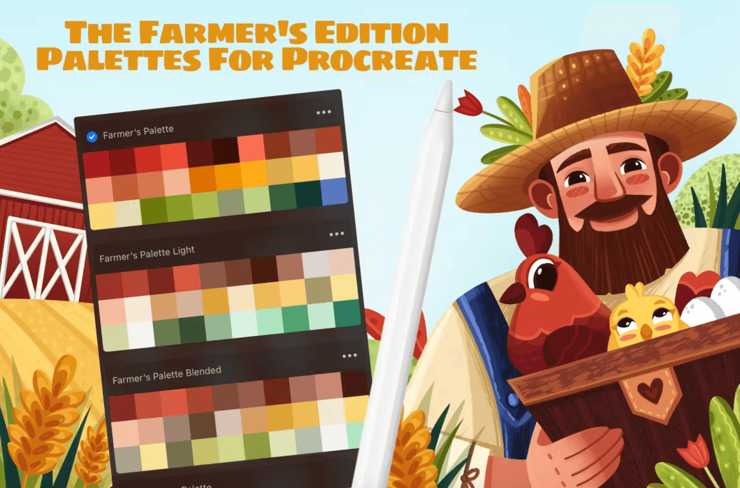 619 The Farmer’s: Procreate Brushes - whaledesign