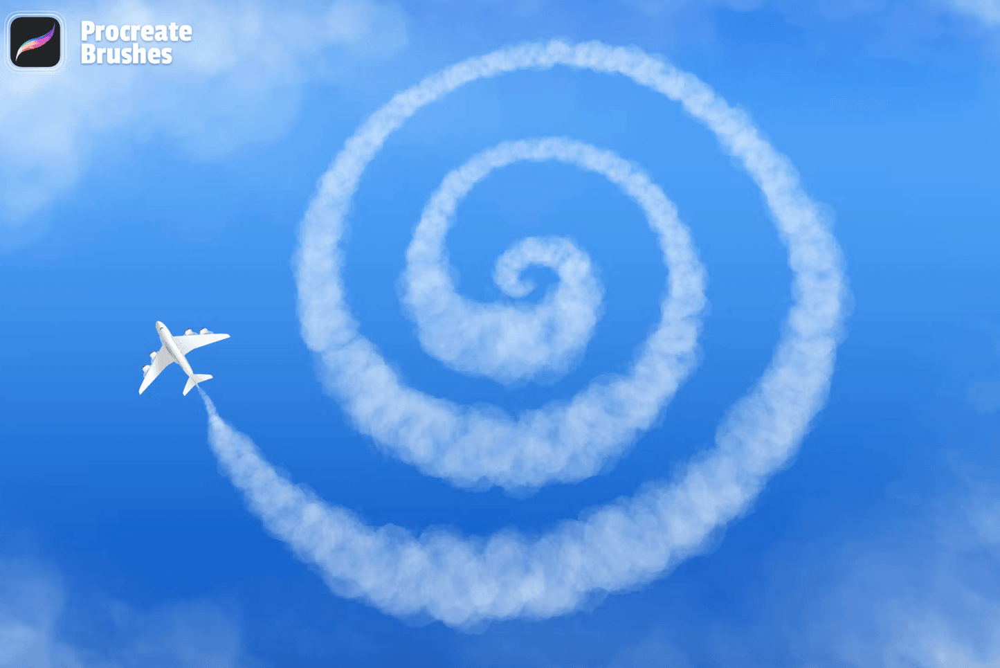 623 Clouds Procreate Brushes - whaledesign