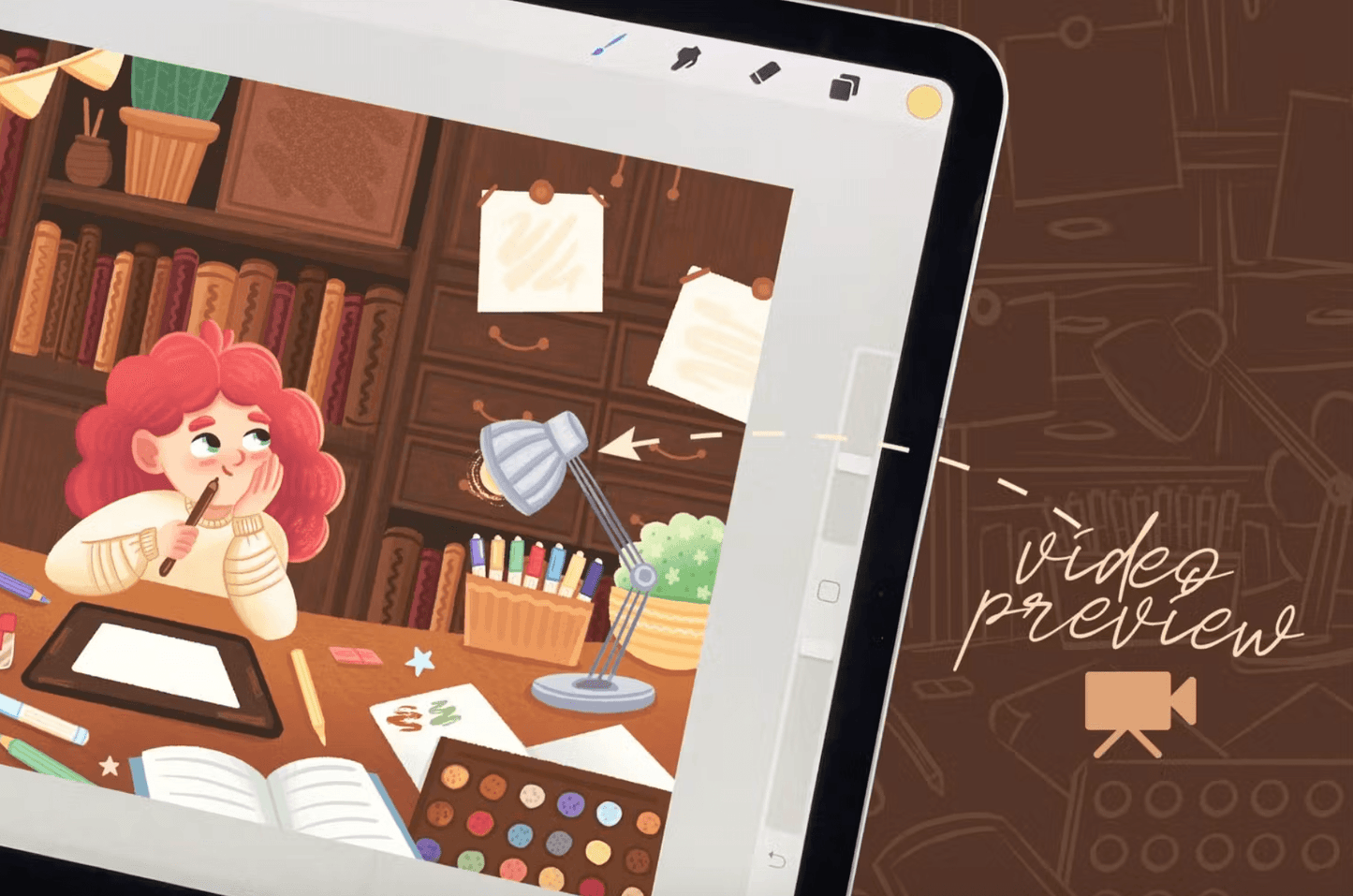 632 Illustration Brushes 2: Procreate Brushes - whaledesign