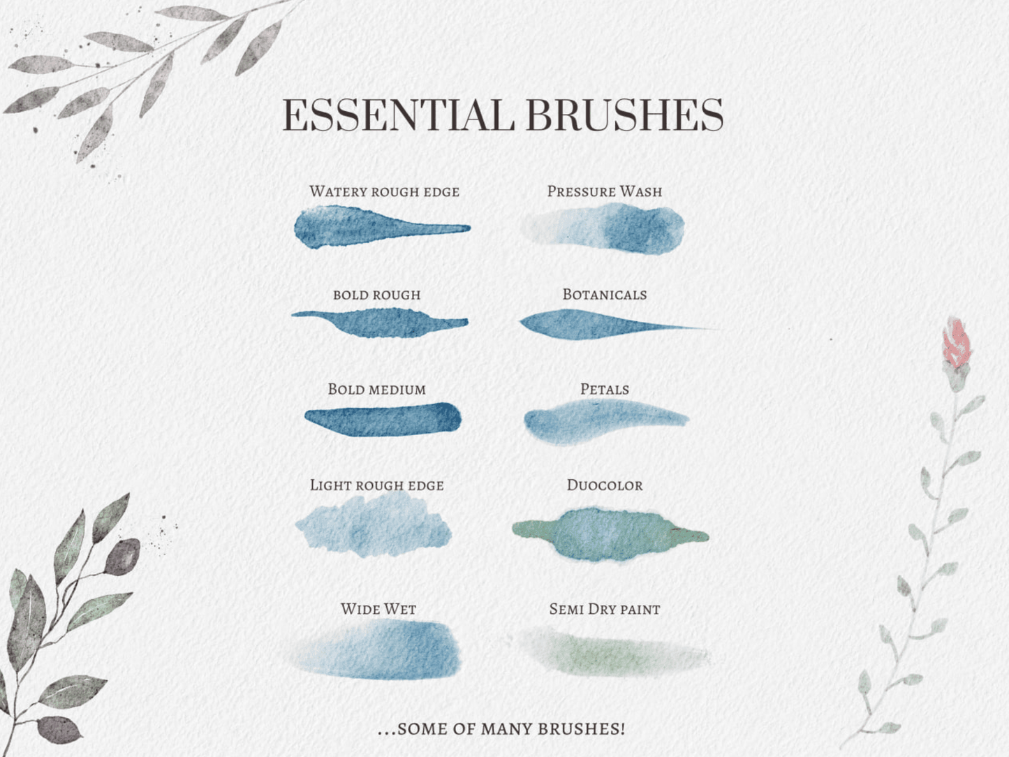 733 Excellent Procreate Watercolor Brush - whaledesign