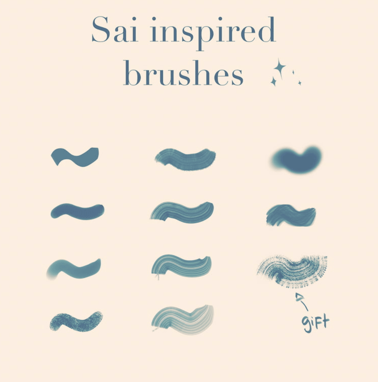 747 Procreate Brush Imitating Paint Tool SAI - whaledesign