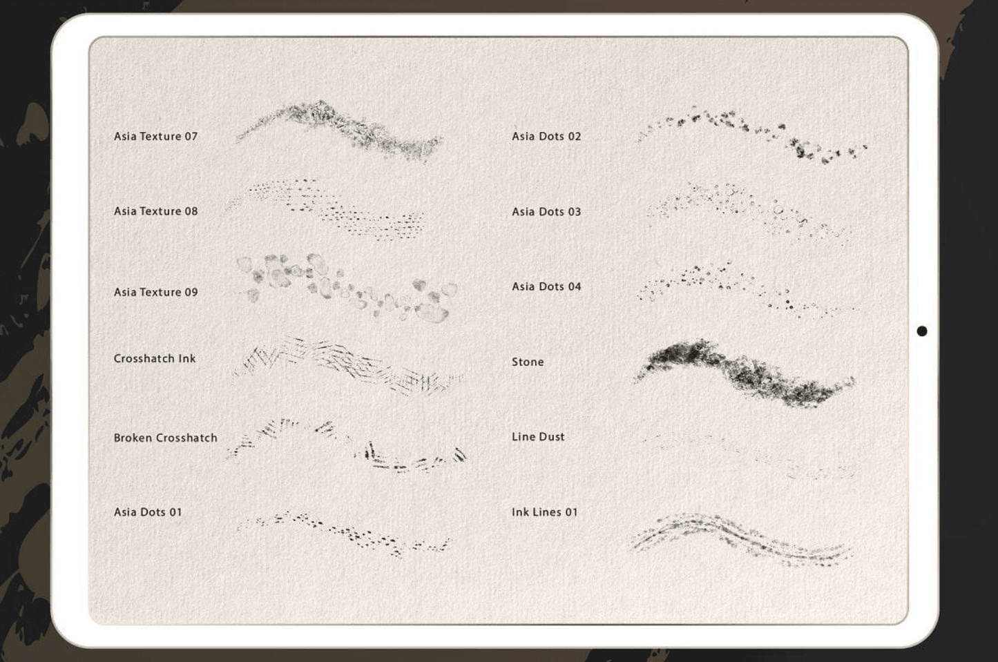 755 Procreate Japanese-Style Ink Wash Brush - whaledesign