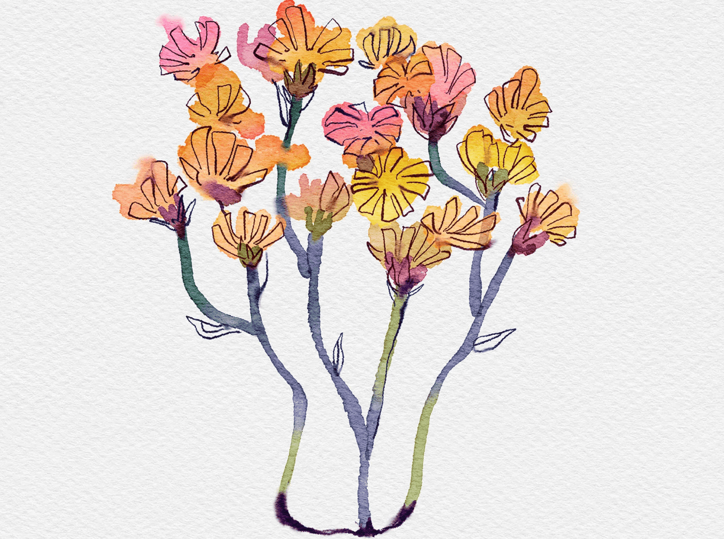 854 Procreate Watercolor Brush and Texture Paper Set - whaledesign