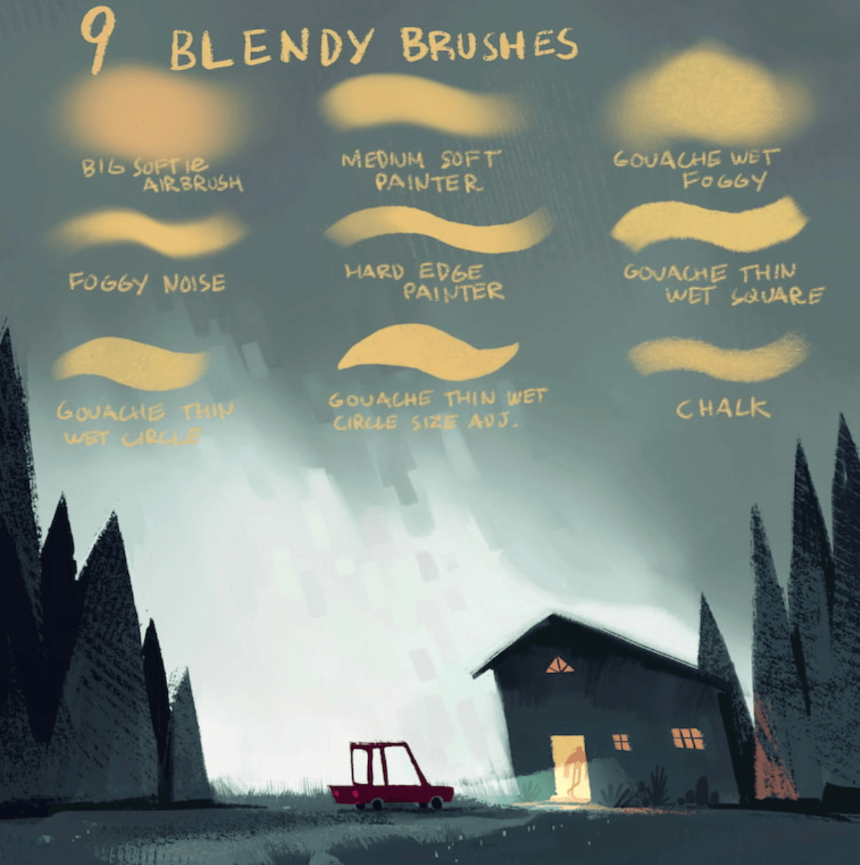 862 Draft and Sketching Brushes - whaledesign