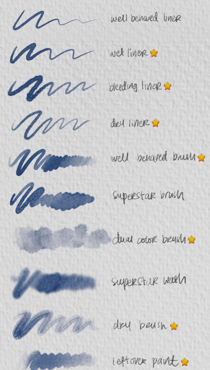 923 Haze Long Free Watercolor Brush - whaledesign