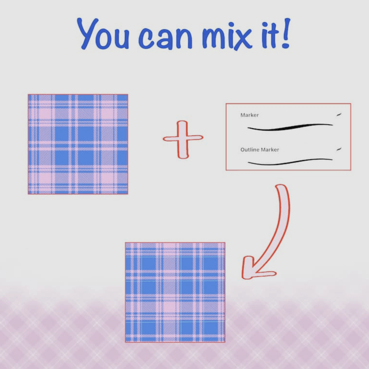 936 Clothing Checkerboard Pattern Brush Set - whaledesign