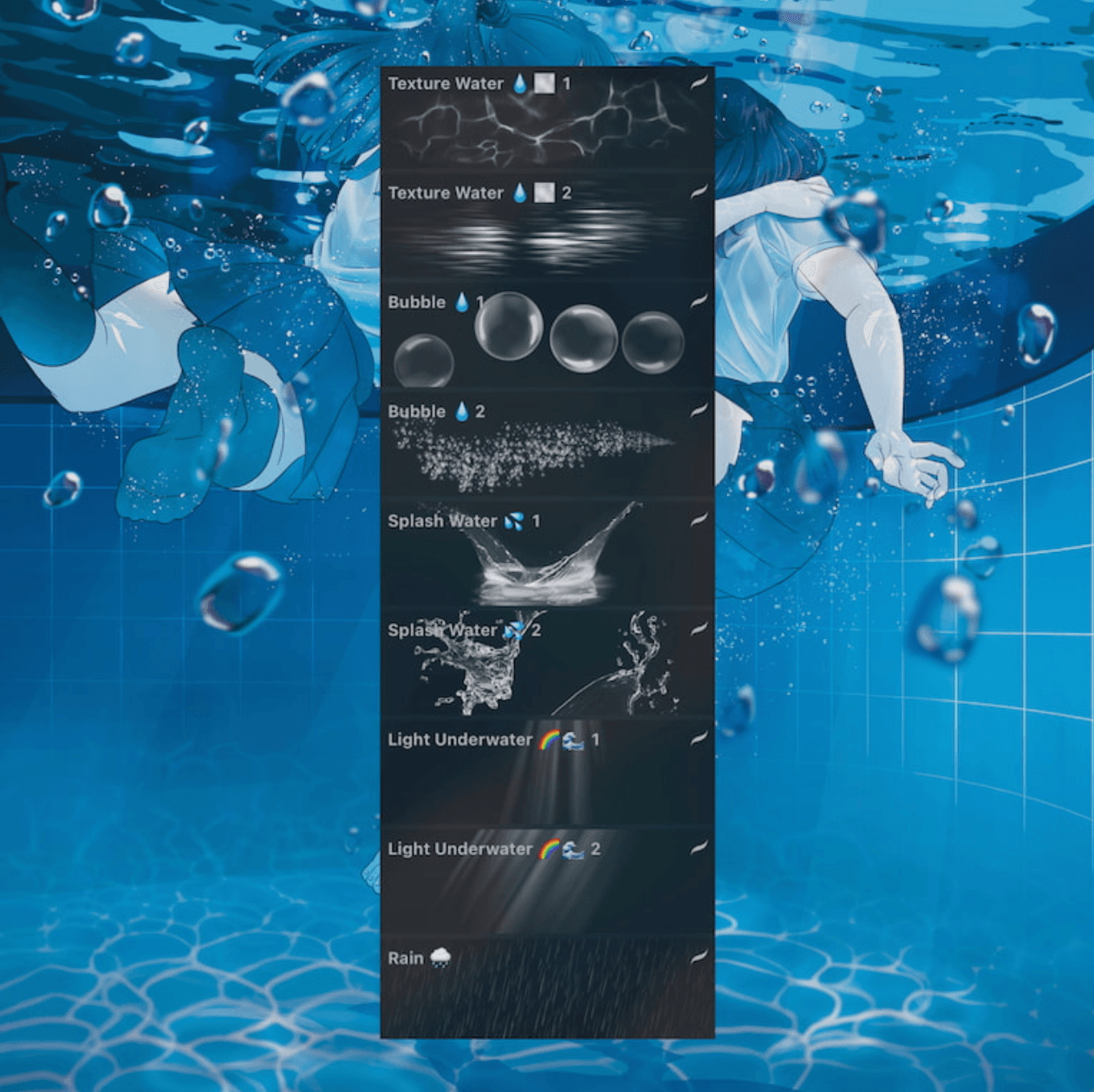 945 Water Element Brush - Water Physics Representation - whaledesign