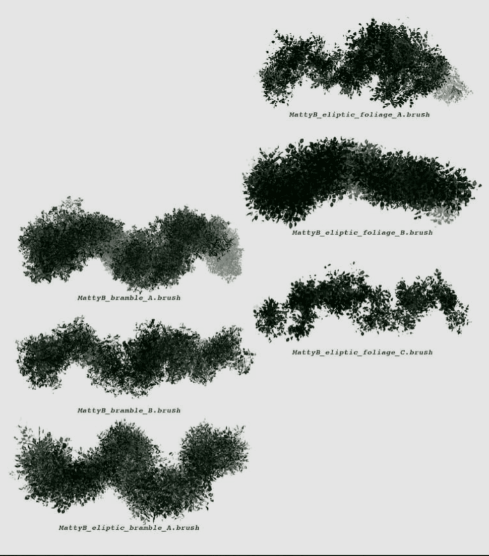 950 Vegetation: Stamp Brush for Plants - whaledesign