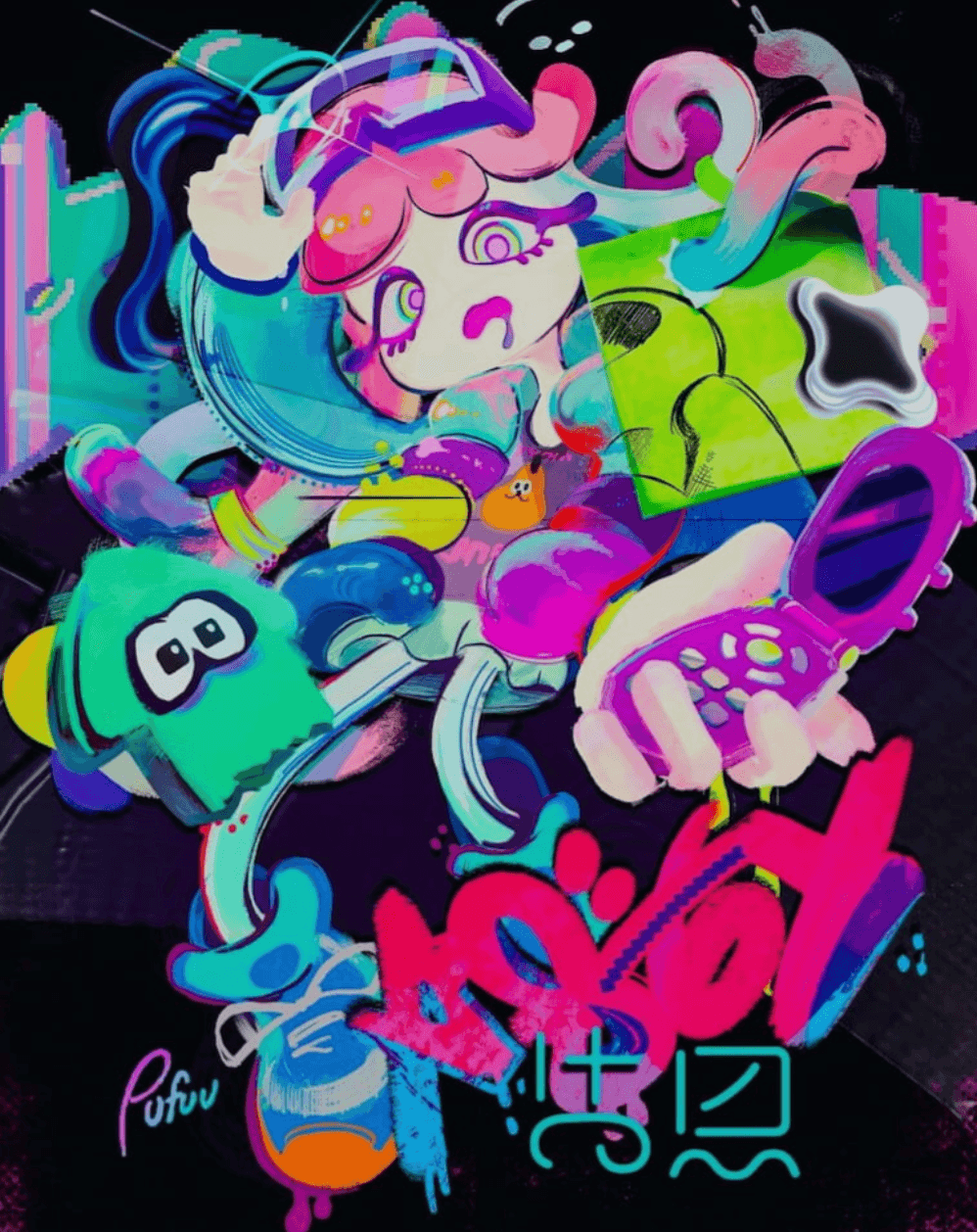958 Pufuu's Splatoon Brushes - whaledesign