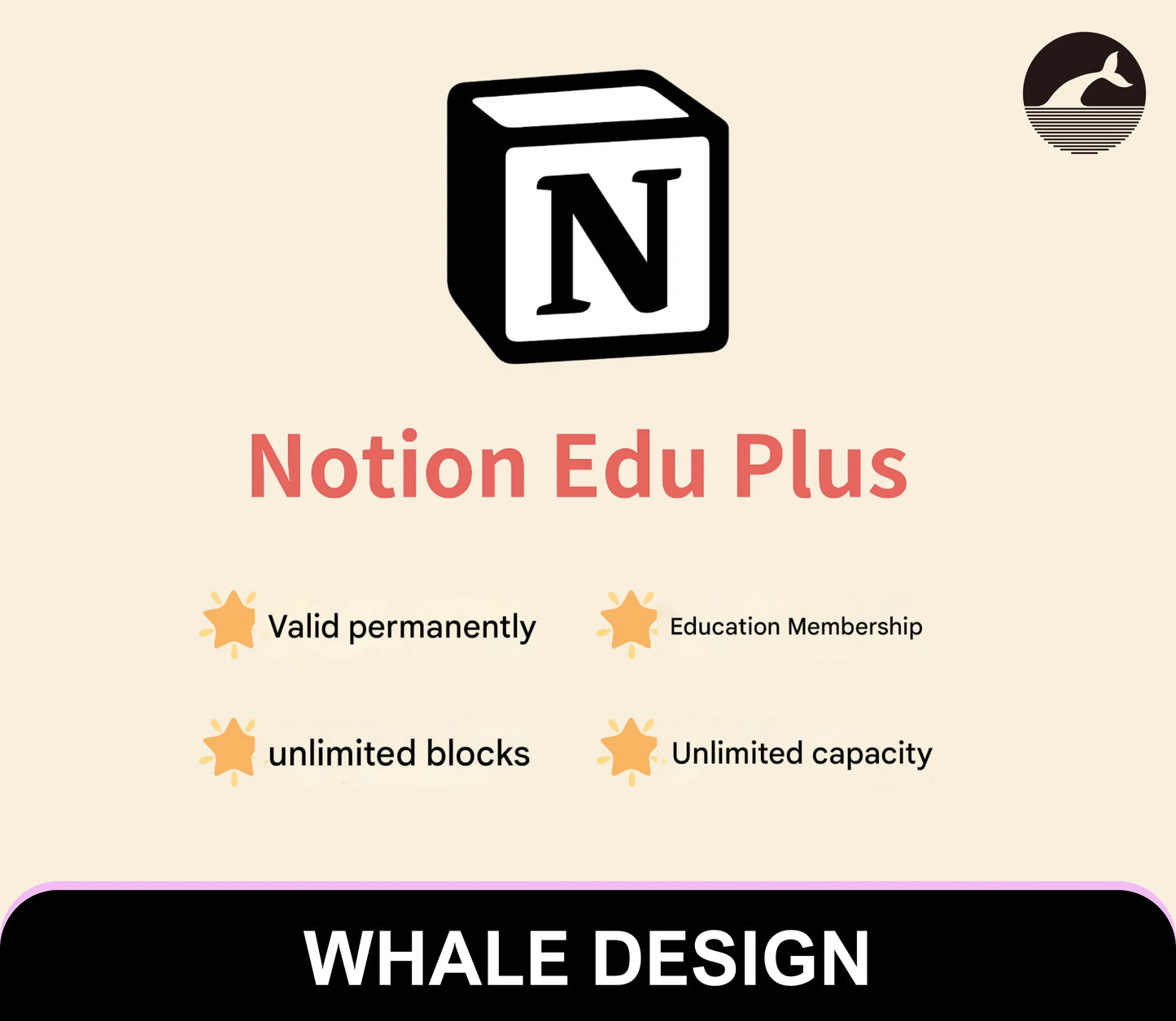 Notion Permanent Education Membership Upgrade your original account No need to transfer data Customized education email address Plus