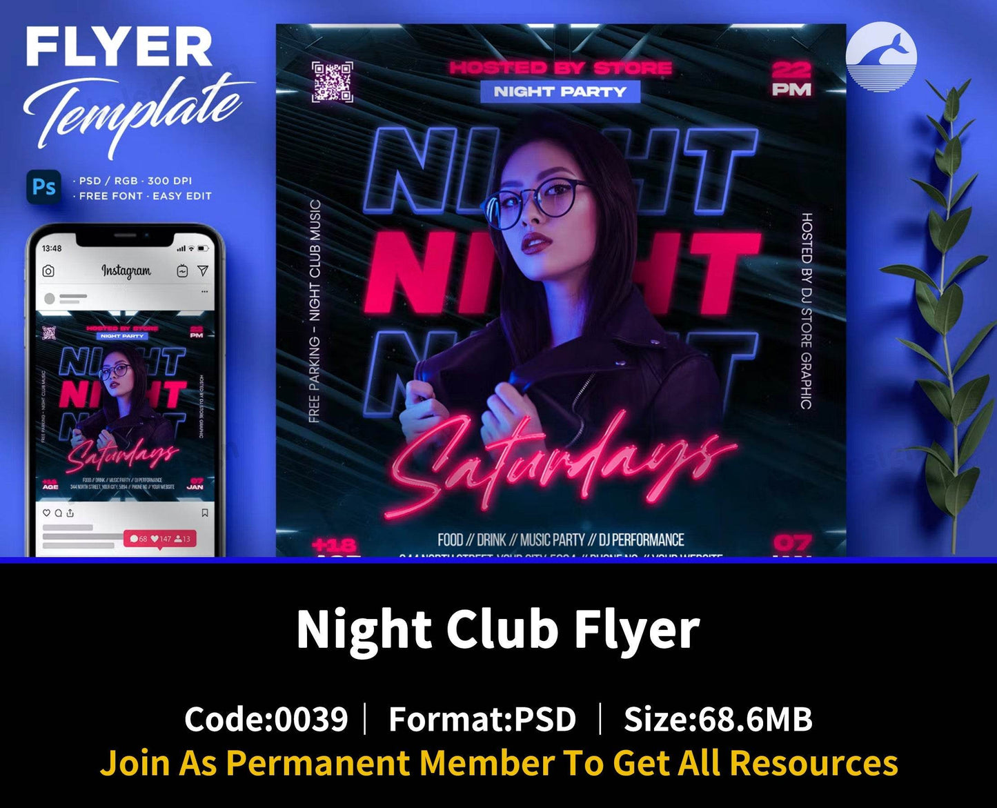 39Night Club Flyer - whaledesign