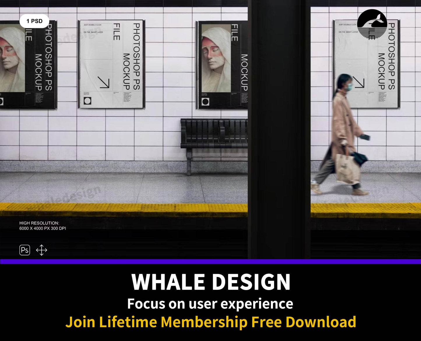351Wall Poster Mockup - whaledesign