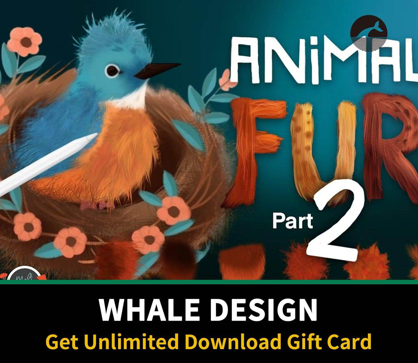 526 Animal Fur 2 Procreate Brushes - whaledesign