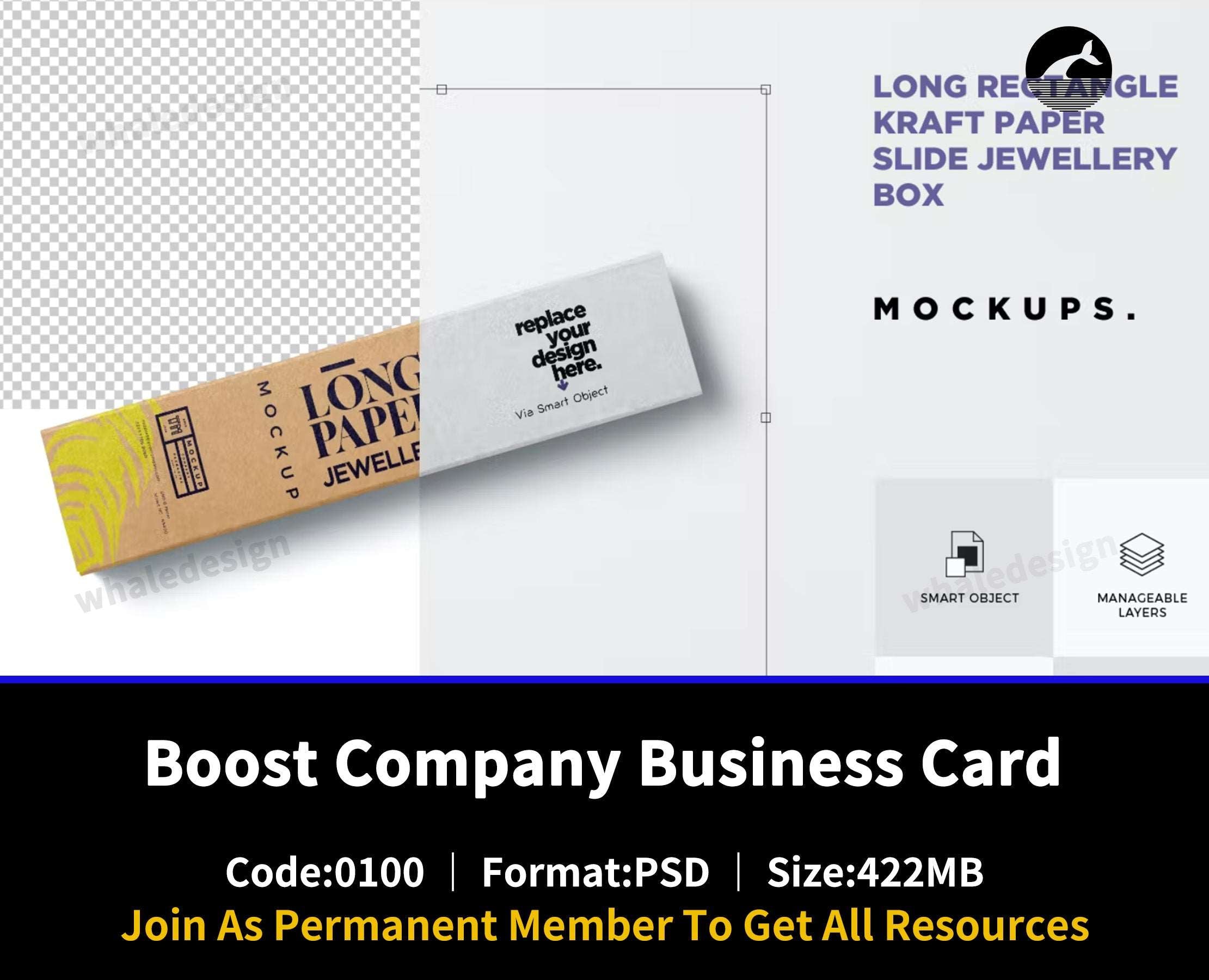 100Long Rectangle Drawer Box Mockups