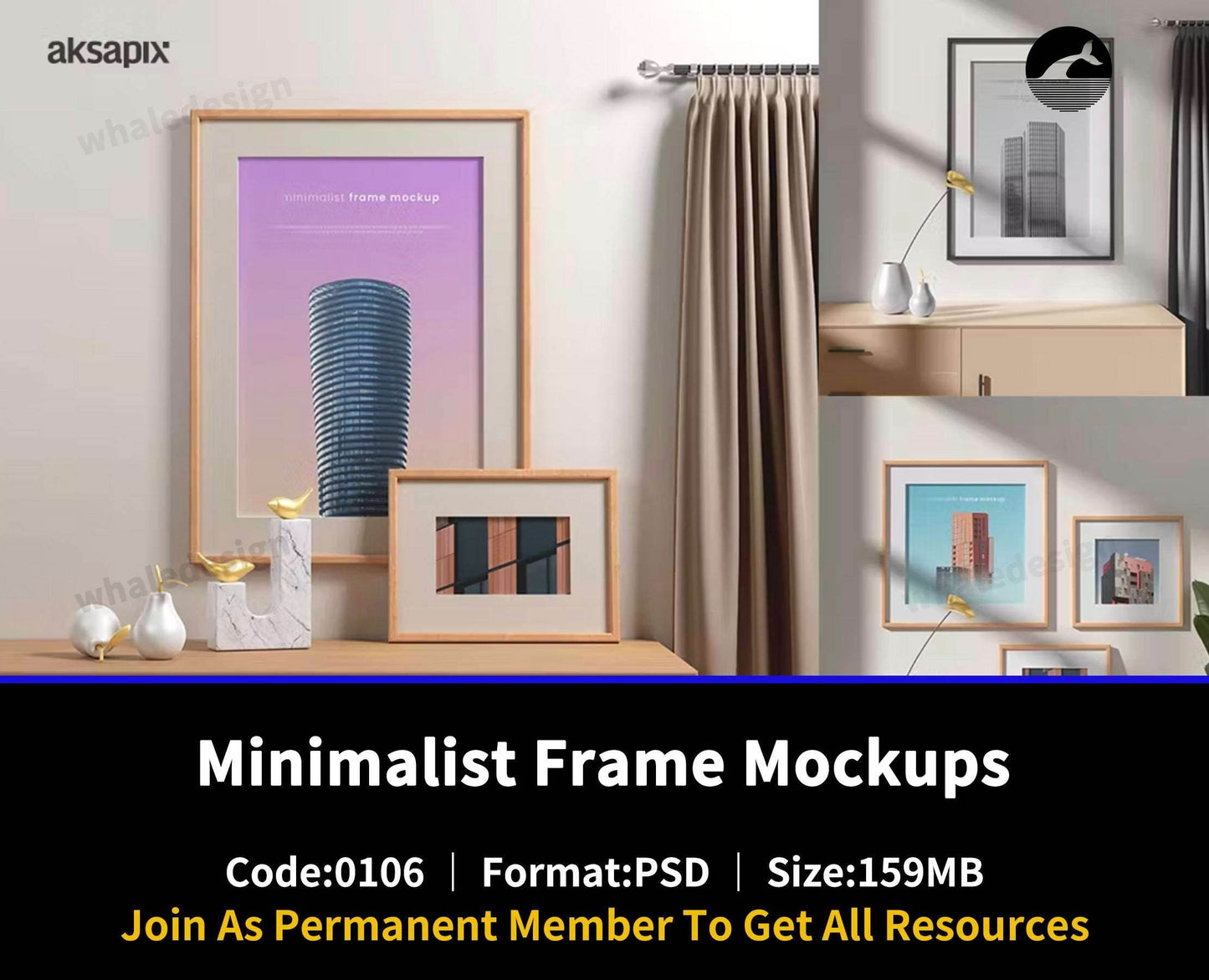 106Minimalist Frame Mockups 2 - whaledesign