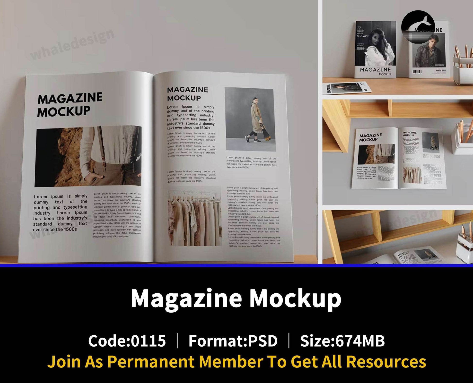 115Magazine Mockup - whaledesign
