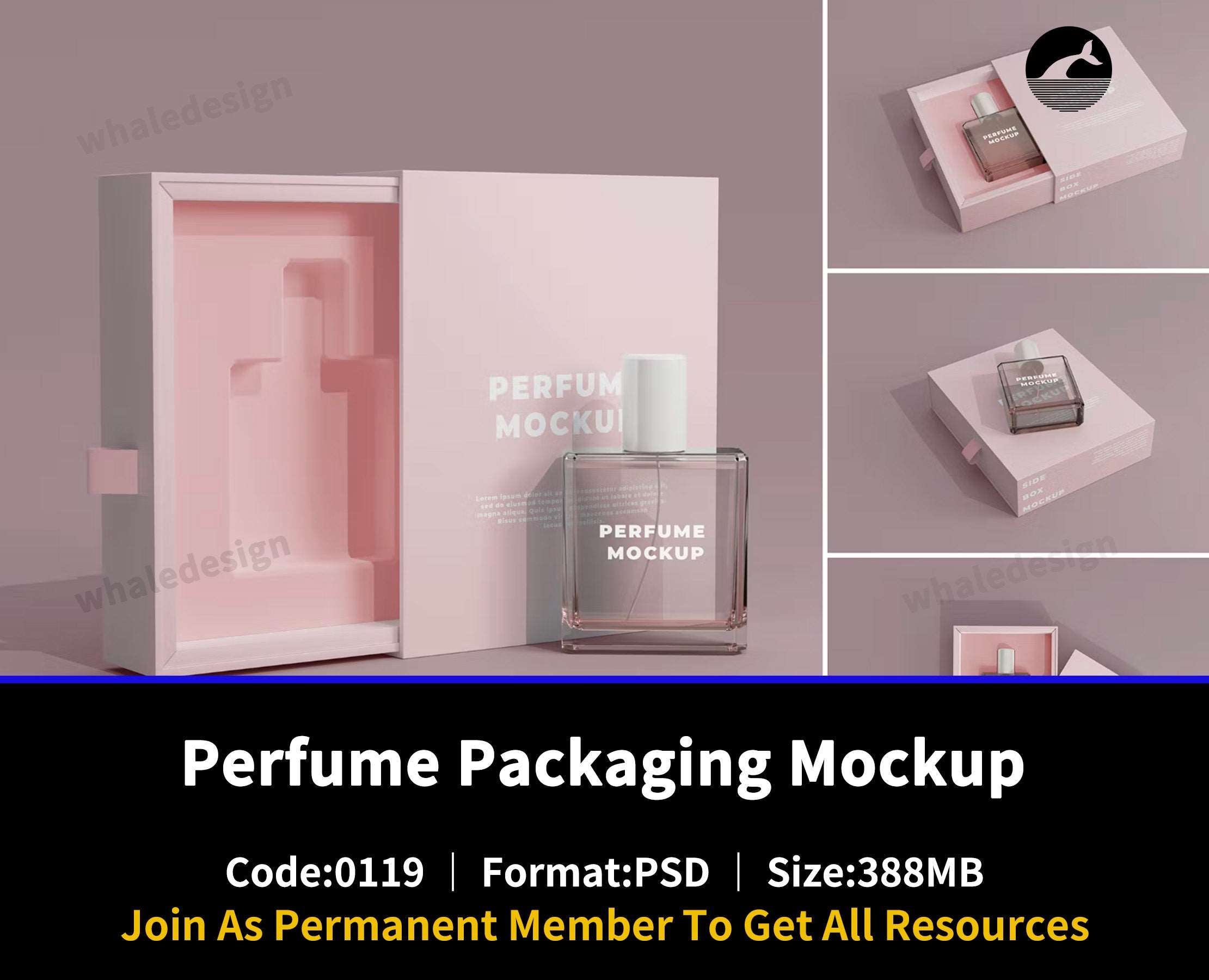 119Perfume Packaging Mockup