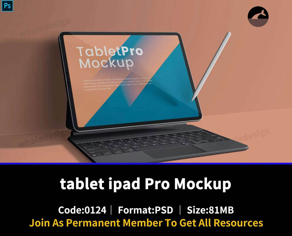124tablet ipad Pro Mockup - whaledesign
