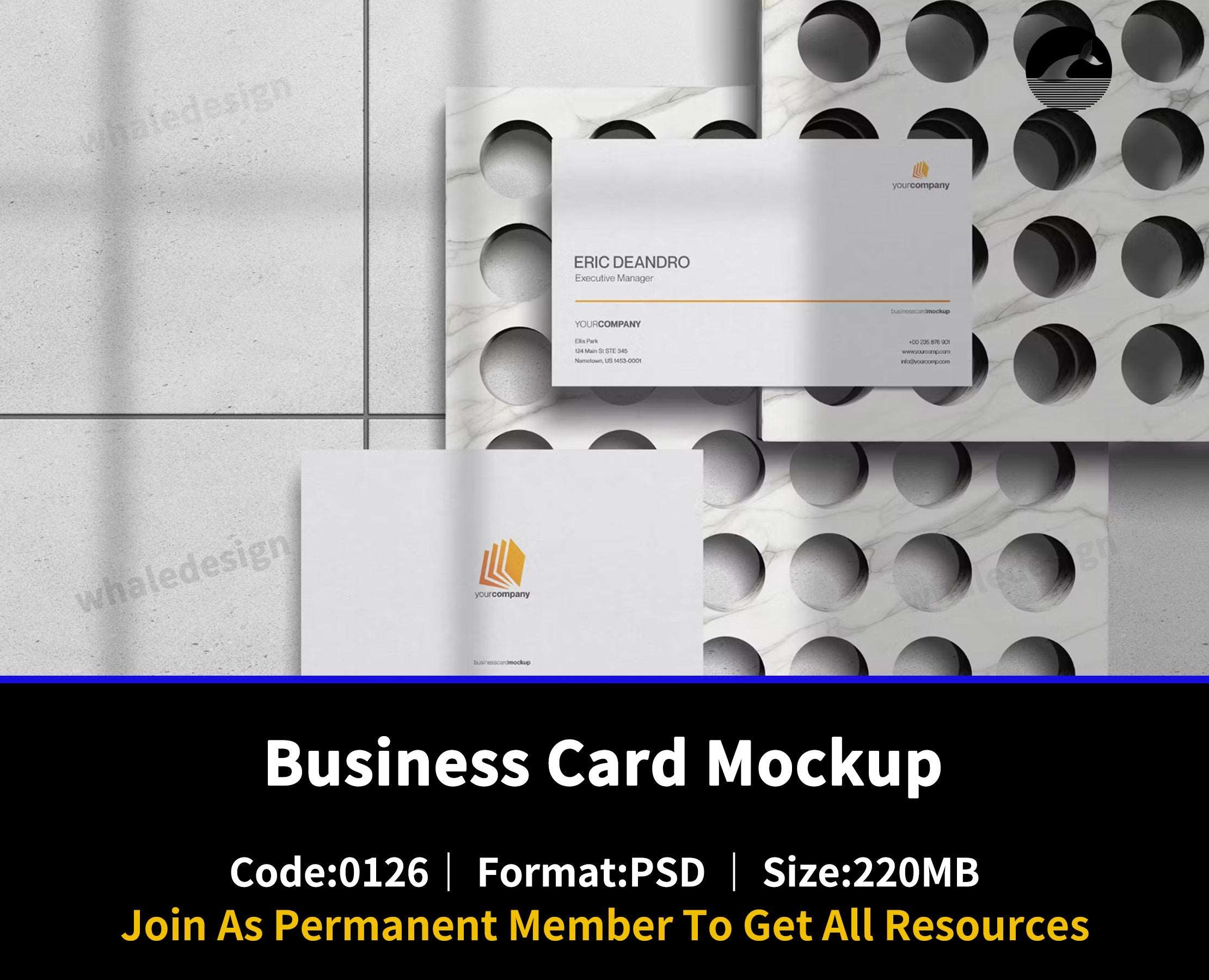 126Business Card Mockup