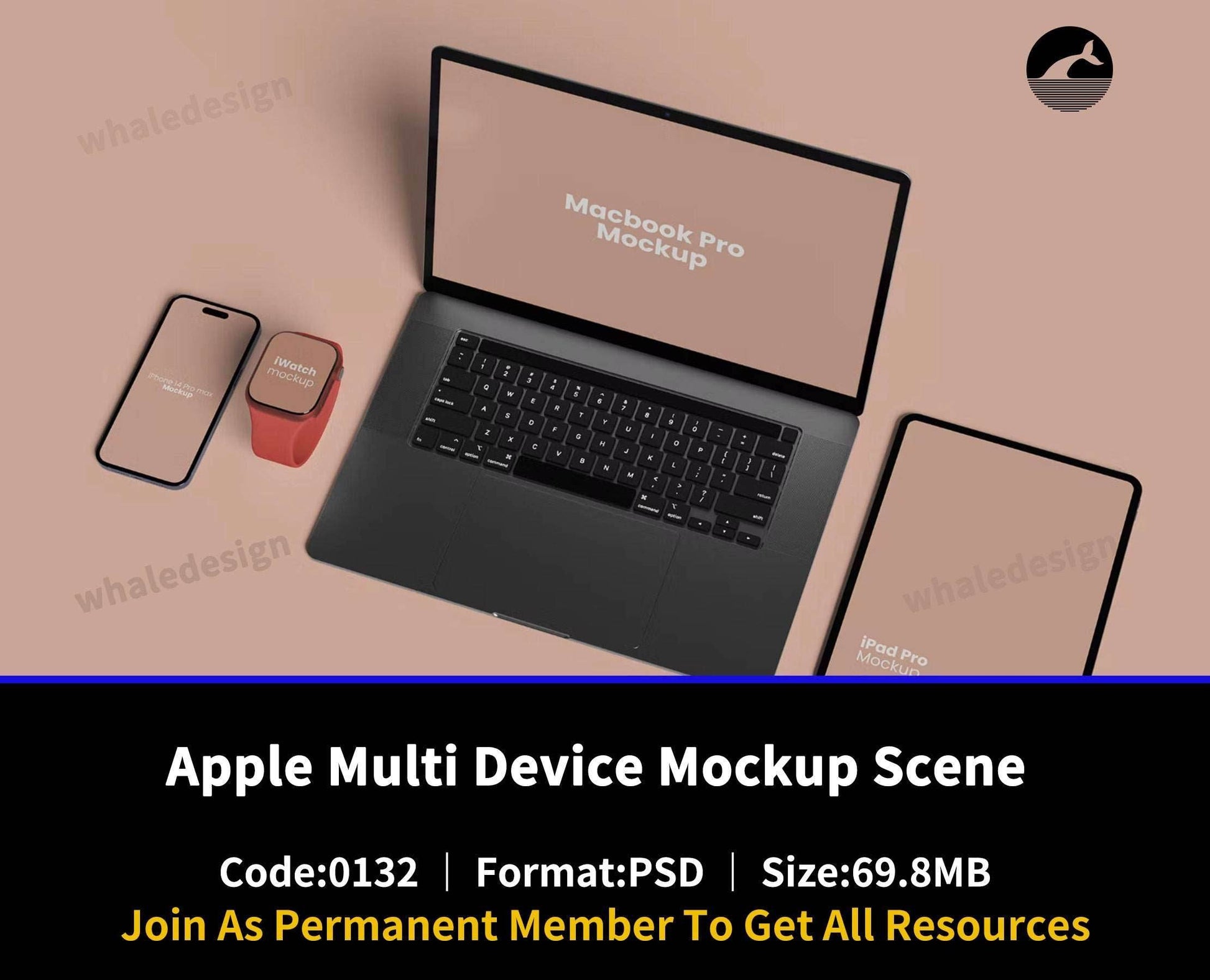 132Apple Multi Device Mockup Scene 5 - whaledesign