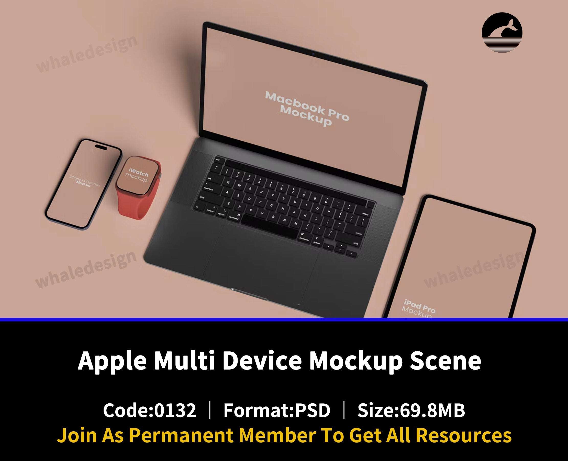 132Apple Multi Device Mockup Scene 5