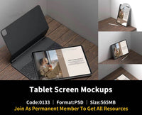 133Tablet Screen Mockups - whaledesign