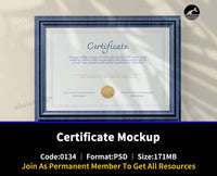 134Certificate Mockup - whaledesign