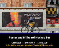 139Poster and Billboard Mockup Set - whaledesign