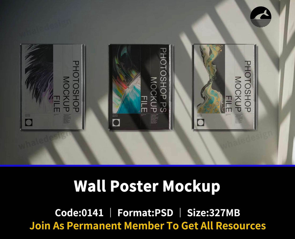 141Wall Poster Mockup - whaledesign