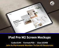 144iPad Pro M2 Screen Mockups - whaledesign