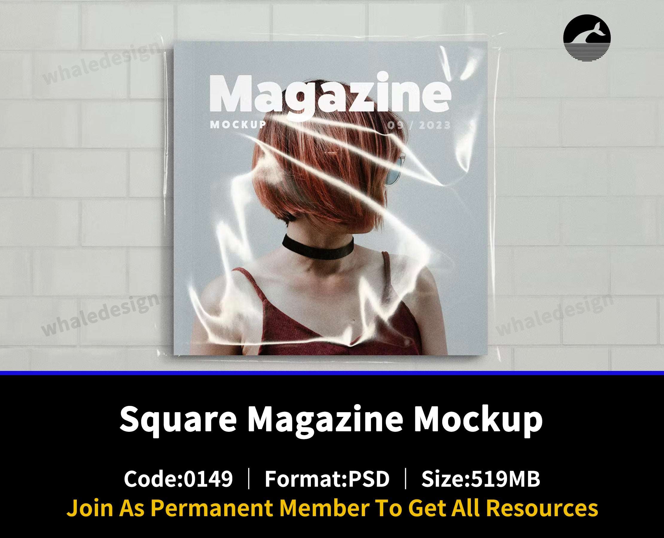 149Square Magazine Mockup