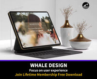 155iPad Pro With Keyboard Mockup - whaledesign
