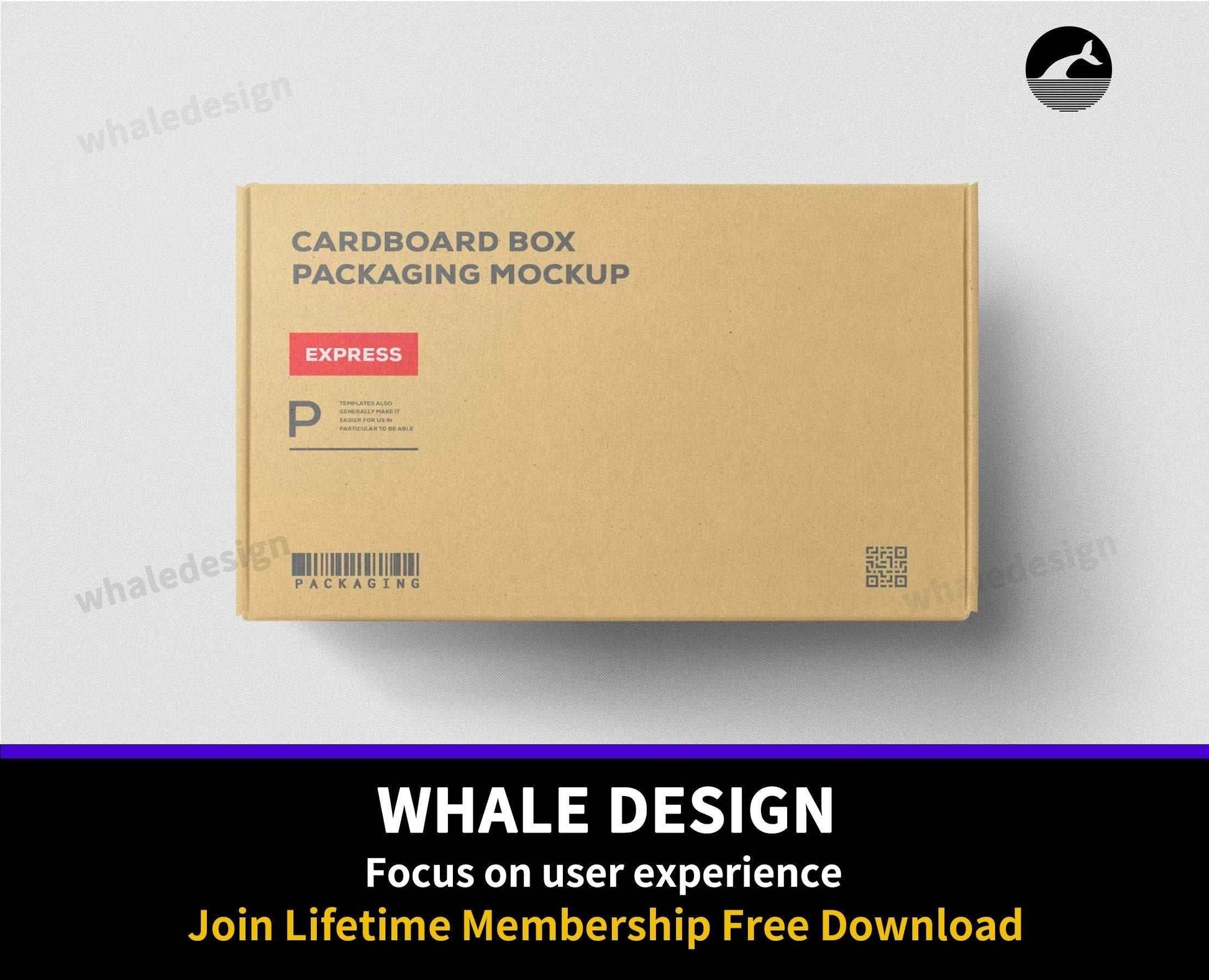 156Cardboard Box Packaging Mockup - whaledesign