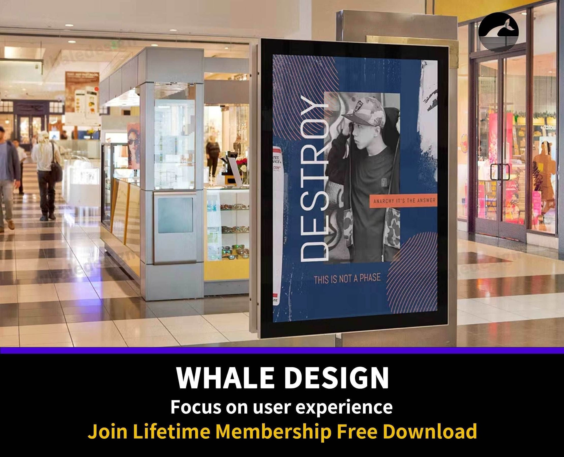 159Product Mockup, Mall Poster - whaledesign