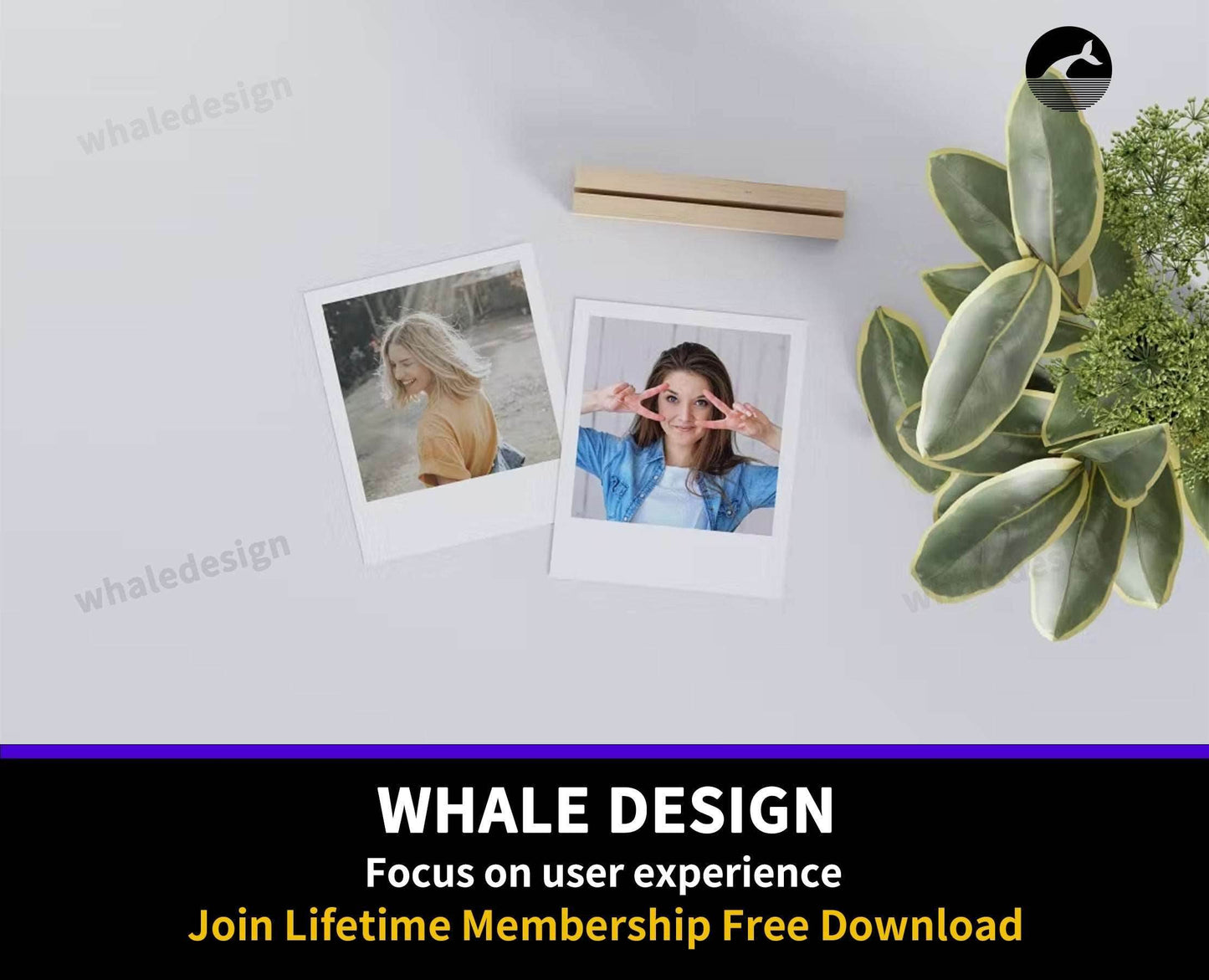 166Polaroid Photos Mockup - whaledesign