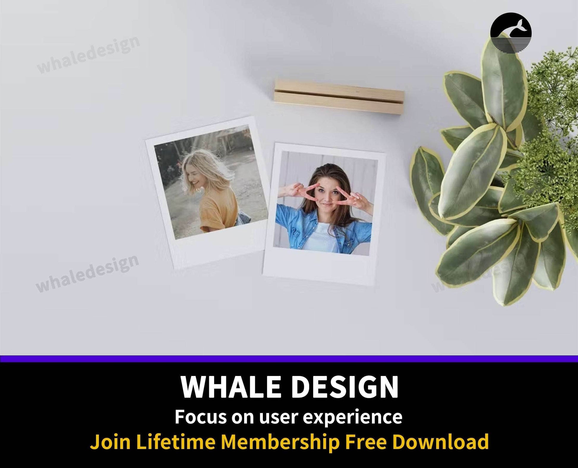 166Polaroid Photos Mockup - whaledesign