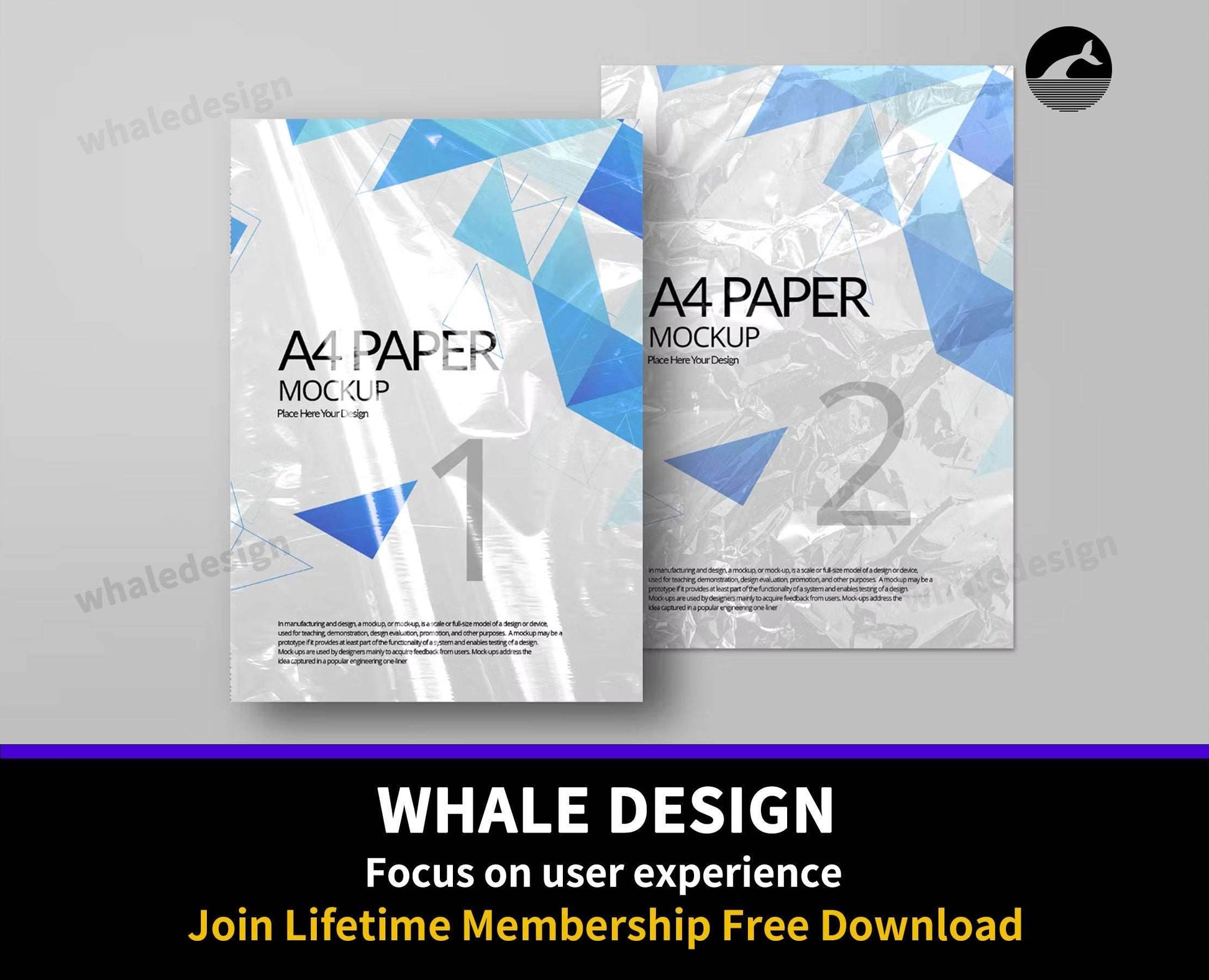 172A4 Paper Mockup v4 - whaledesign
