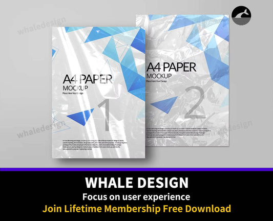 172A4 Paper Mockup v4 - whaledesign