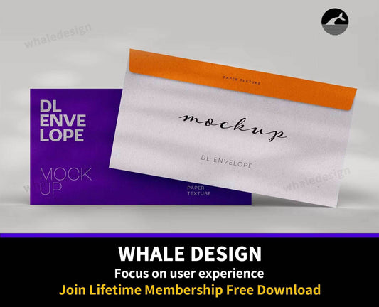 173DL Envelope Mockup - whaledesign