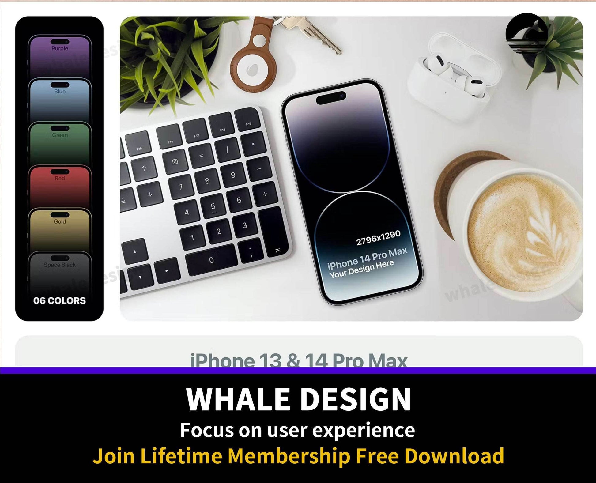 176iPhone Mockups - whaledesign