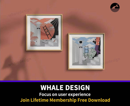 184Square Frame Mockup - whaledesign