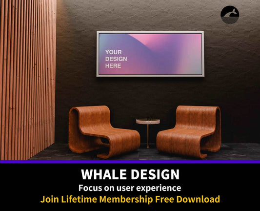 192Lounge Area with Mock Up Banner in Frame - whaledesign