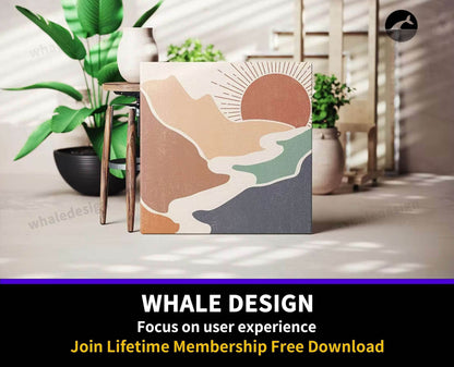 210Square Canvas Frame In Art Workshop Mockup - whaledesign