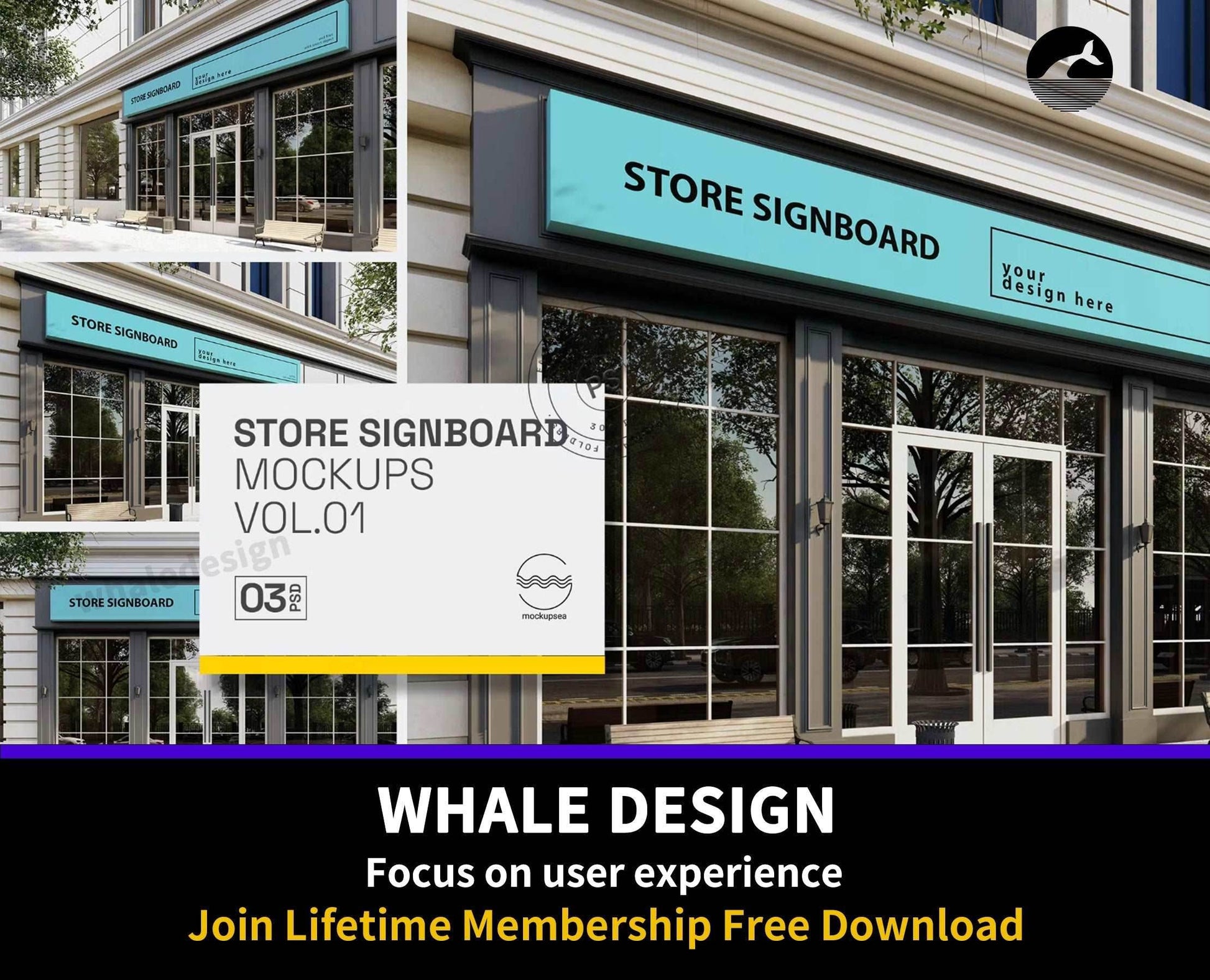 213Store SIgnboard vol.01 - Mockups Template VR - whaledesign