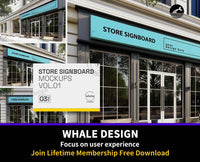 213Store SIgnboard vol.01 - Mockups Template VR - whaledesign
